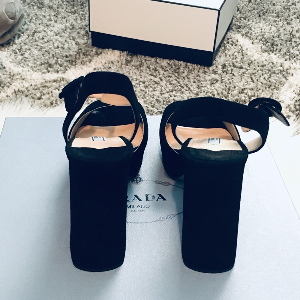 Open toe platform Prada heels - Picture 3 of 8